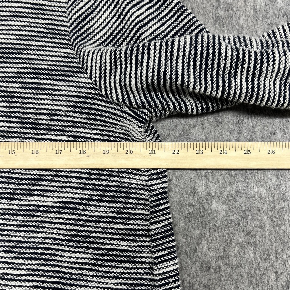 J Jill Sweater Womens Petite Large Blue Stripe Knit Crewneck Pullover Top Preppy - Picture 8 of 15